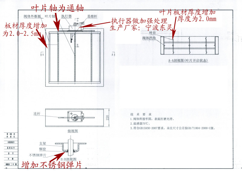 280℃排煙防火風(fēng)閥功能、特點(diǎn)及技術(shù)參數(shù)
